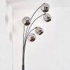 Ripoll Lámpara de Pie - Cristal 15 cm Cromo, 5 luces