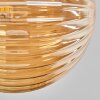 Chehalis Lámpara de Techo - Cristal 15 cm dorado, Negro, 8 luces