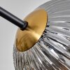 Chehalis Lámpara de Techo - Cristal 15 cm dorado, Negro, 8 luces