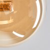 Chehalis Lámpara de Techo - Szkło 12 cm, 15 cm dorado, Negro, 8 luces