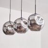 Ripoll Lámpara Colgante - Szkło 30 cm Cromo, 3 luces