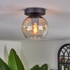 Koyoto Lámpara de Techo - Cristal 15 cm Colores ámbar, Transparente, 1 luz