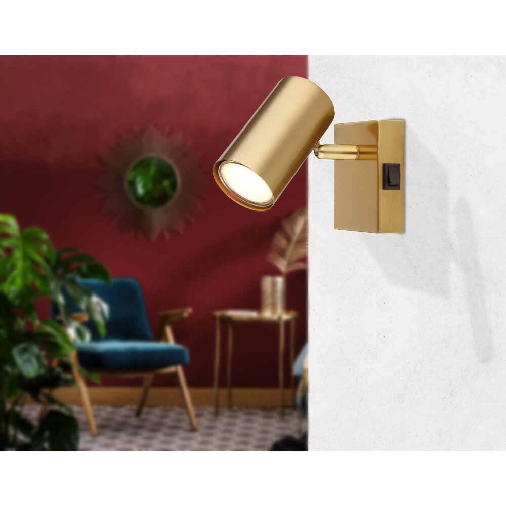 Globo ROBBY Aplique dorado, 1 luz main product photo