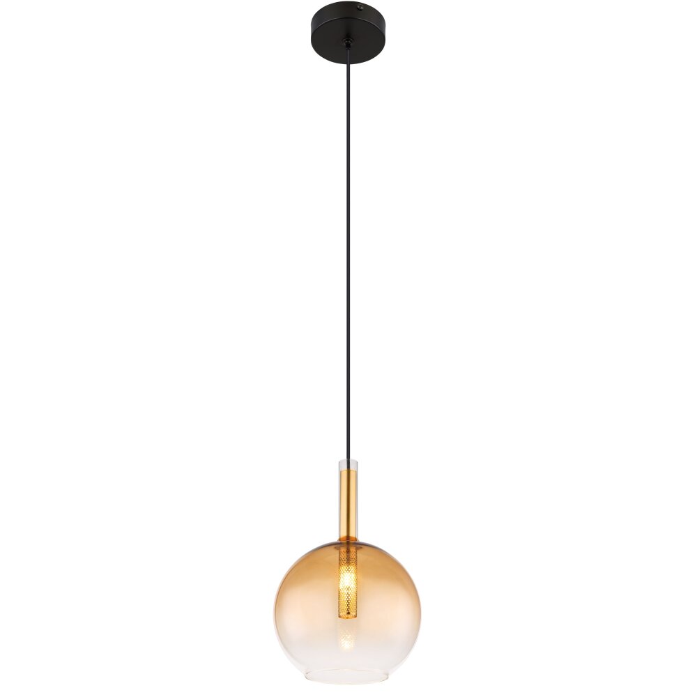 Globo LOPUSA Lámpara Colgante Latón, Negro, 1 luz main product photo