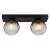 Globo DALLERTA Aplique Negro, 2 luces