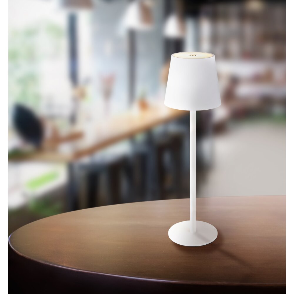 Globo VANNIE Lámpara de mesa LED Blanca, 1 luz main product photo