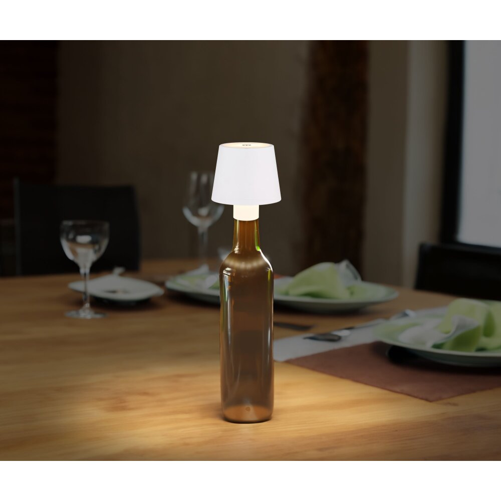 Globo VANNIE Lámpara de mesa LED Blanca, 1 luz main product photo