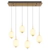 Globo EWALD Lámpara Colgante LED Blanca, 6 luces