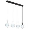 Globo AIDA Lámpara Colgante LED Negro, 4 luces