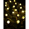 Globo SOLAR Poste de Jardín LED Negro, Transparente, claro, 20 luces, Cambia de color