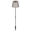 Globo SOLAR Poste de Jardín LED Colores ahumados, Negro, 1 luz