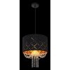 Globo CLARKE Lámpara Colgante Negro, 1 luz