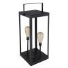 Globo Lámpara solar LED Negro, 2 luces