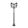 Trio Volturno Lámpara de pie para exterior Color óxido, 3 luces
