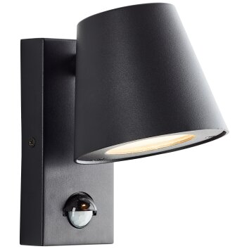 Brilliant Bari Aplique para exterior Negro, 1 luz