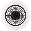 Brilliant Badria Lámpara de Techo LED Negro, 1 luz, Mando a distancia