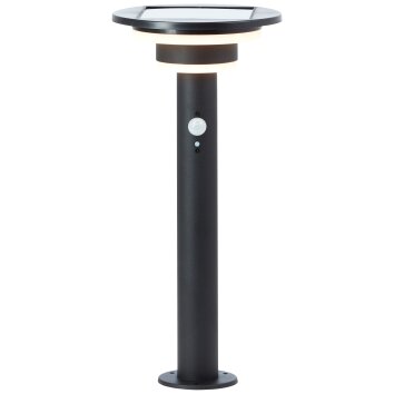 Brilliant Garvina Lámpara de pie para exterior LED Negro, 1 luz, Sensor de movimiento