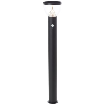 Brilliant Tulip Lámpara de pie para exterior LED Negro, 1 luz, Sensor de movimiento