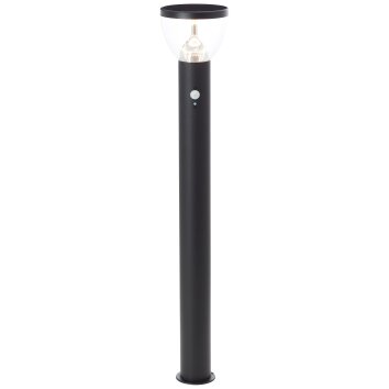 Brilliant Tulip Lámpara de pie para exterior LED Negro, 1 luz, Sensor de movimiento