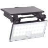 Brilliant Luton Aplique para exterior LED Negro, 1 luz, Sensor de movimiento