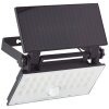 Brilliant Luton Aplique para exterior LED Negro, 1 luz, Sensor de movimiento