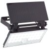 Brilliant Luton Aplique para exterior LED Negro, 1 luz, Sensor de movimiento