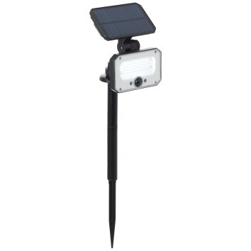 Brilliant Joplin Lámpara de pie para exterior LED Negro, 1 luz, Sensor de movimiento