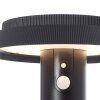 Brilliant Alvero Lámpara de pie para exterior LED Negro, 1 luz, Sensor de movimiento