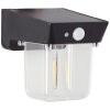 Brilliant Parson Aplique para exterior LED Negro, 1 luz, Sensor de movimiento