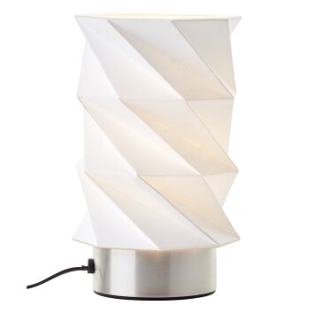 Brilliant Paperfold Lámpara de mesa Plata, 1 luz