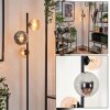 Remaisnil Lámpara de Pie - Cristal 12 cm, 15 cm Negro, 3 luces
