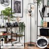 Remaisnil Lámpara de Pie - Cristal 12 cm, 15 cm Negro, 3 luces