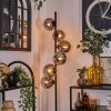 Gastor Lámpara de Pie - Cristal 15 cm Ahumado, 6 luces