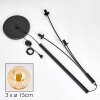 Gastor Lámpara de Pie - Cristal 15 cm Colores ámbar, 3 luces