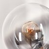 Gastor Lámpara de Pie - Szkło 15 cm Transparente, Ahumado, 5 luces