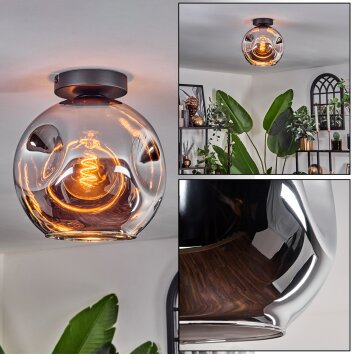 Ripoll Lámpara de Techo - Cristal 25 cm Cromo, 1 luz