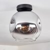 Ripoll Lámpara de Techo - Szkło 25 cm Cromo, Transparente, 1 luz
