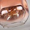 Ripoll Lámpara de Techo - Cristal 25 cm Transparente, Color cobre, 1 luz