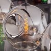 Ripoll Lámpara Colgante - Szkło 30 cm Cromo, Transparente, 3 luces