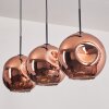 Ripoll Lámpara Colgante - Szkło 30 cm Color cobre, 3 luces
