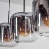 Lauden Lámpara Colgante - Szkło 25 cm Transparente, Ahumado, 3 luces