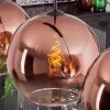 Koyotot Lámpara Colgante - Szkło 30 cm Transparente, Color cobre, 3 luces