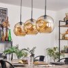 Ripoll Lámpara Colgante - Cristal 30 cm Negro, 3 luces