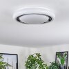 Kaas Lámpara de Techo LED Cromo, Blanca, 1 luz