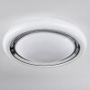 Kaas Lámpara de Techo LED Cromo, Blanca, 1 luz