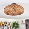 Bauro Lámpara de Techo 40 cm Negro, 2 luces