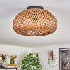 Bauro Lámpara de Techo 30 cm Negro, 1 luz