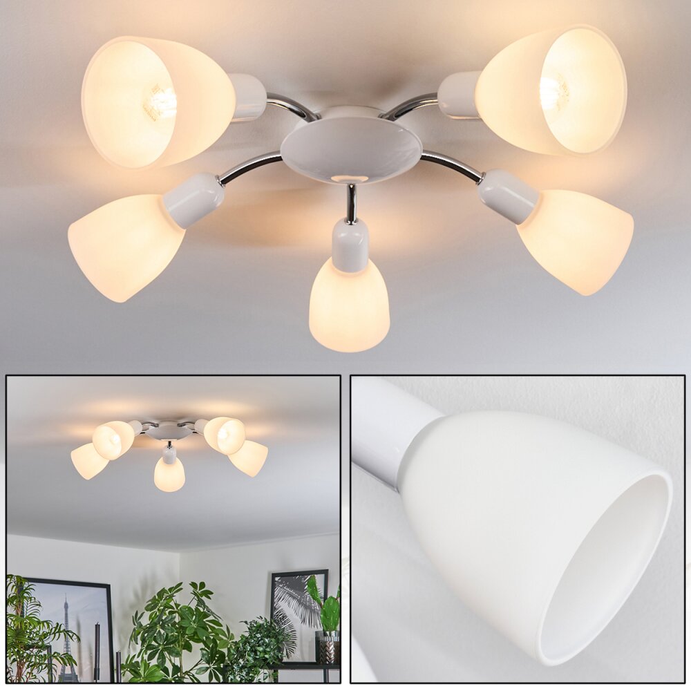 Starkeryd Lámpara de Techo Cromo, Blanca, 5 luces main product photo