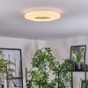 Kaas Lámpara de Techo LED Cromo, Blanca, 1 luz