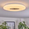 Kaas Lámpara de Techo LED Cromo, Blanca, 1 luz